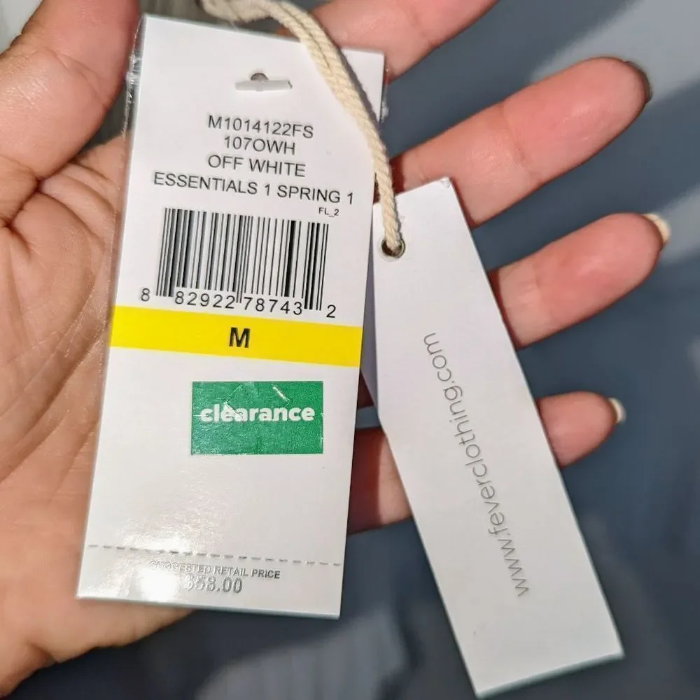 Fever Ribbed Long Sleeve Blouse Size Medium NWT - Picture 7 of 10